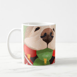 Golden Retriever Christmas Balls Mouth Cute Gift Coffee Mug
