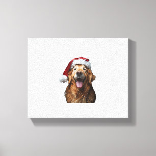 Golden Retriever Christmas  Canvas Print