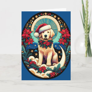 Golden Retriever Christmas Card