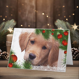 Golden Retriever Christmas Card