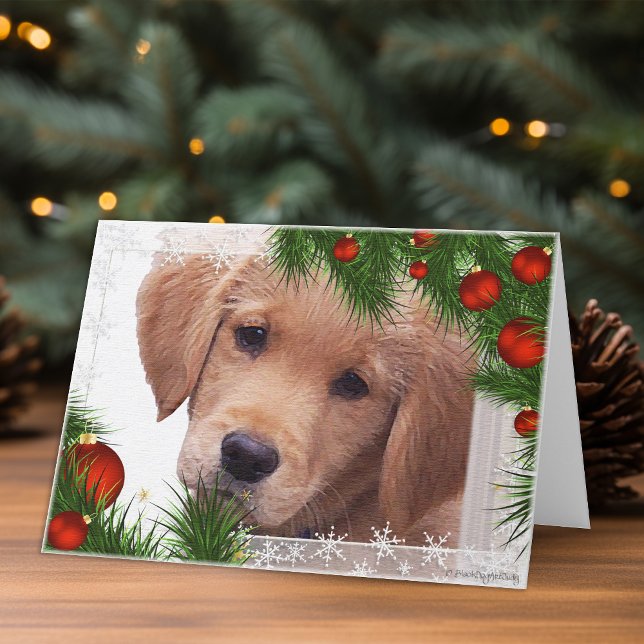 Golden Retriever Christmas Card (Creator Uploaded)