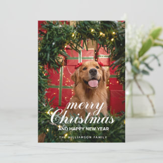 Golden Retriever Christmas Card