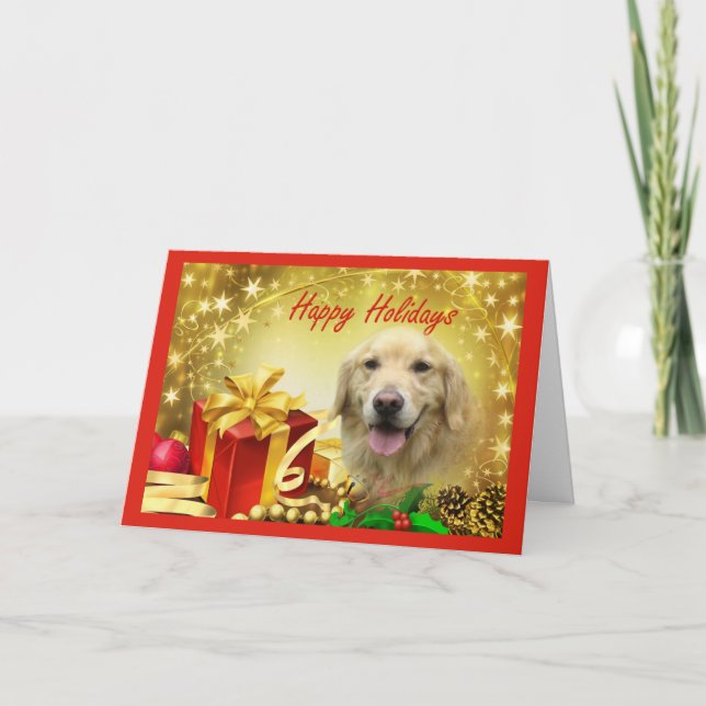Golden Retriever  Christmas Card Gifts (Front)