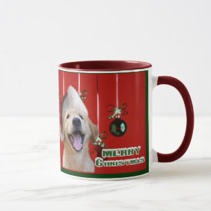 Golden Retriever Christmas Cards Gifts Mug