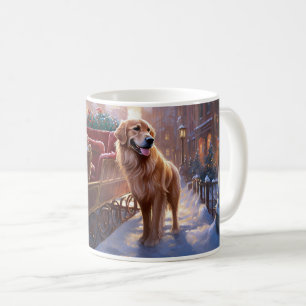 Golden Retriever Christmas Festive Season  Coffee Mug