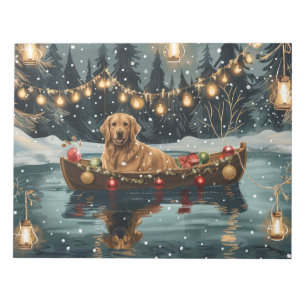 Golden Retriever Christmas Festive Voyage Notepad