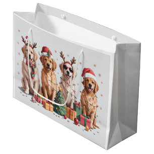 Golden Retriever Christmas Lover Dog Mum Xmas Large Gift Bag