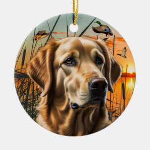 Golden Retriever Christmas Ornament