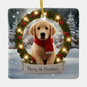 Golden Retriever Christmas Ornament