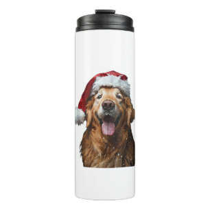 Golden Retriever Christmas  Thermal Tumbler