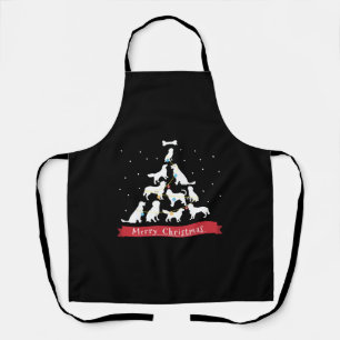 Golden Retriever Christmas Tree Apron