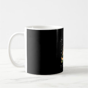 Golden Retriever Christmas Tree Covered By Flash Coffee Mug