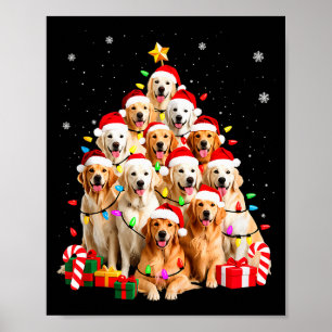 Golden Retriever Christmas Tree Ornament Decor Xma
