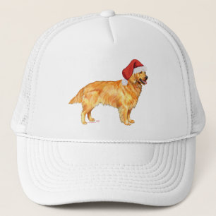 Golden Retriever Christmas Trucker Hat