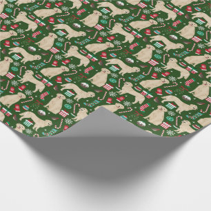 Golden Retriever Christmas wrapping paper