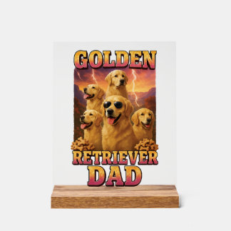 Golden Retriever Copy Copy Copy Acrylic Sign