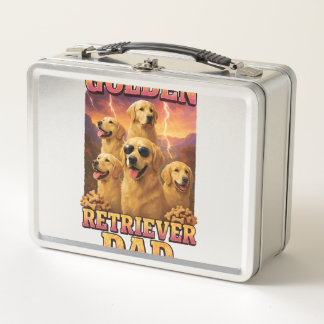 Golden Retriever Copy Copy Copy Metal Lunch Box