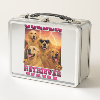 Golden Retriever Copy Copy Metal Lunch Box
