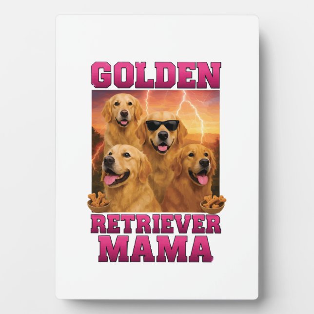 Golden Retriever Copy Copy Plaque (Front)