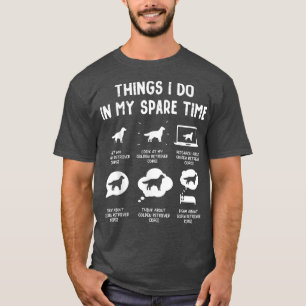 Golden Retriever Corgi Things Do Spare Time Funny  T-Shirt