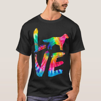 Golden Retriever Corgi Tie Dye Love Dog Mum Dad T-Shirt
