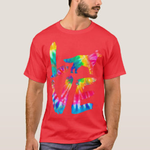Golden Retriever Corgi Tie Dye Love Dog Mum Dad T-Shirt
