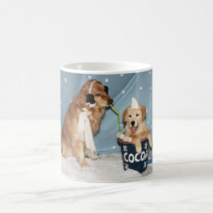 Golden Retriever Cup of Cocoa