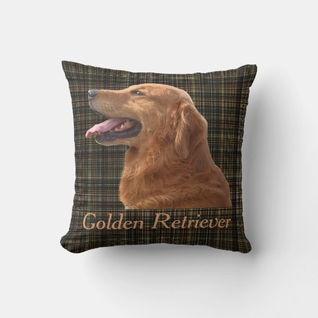 Golden Retriever Customisable Cushion (Front)