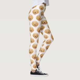Golden Retriever Cute Dog Lover Pattern Leggings