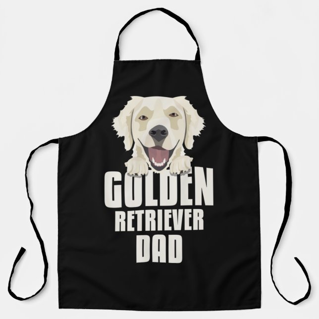 Golden Retriever Dad, Dog Dad Apron (Front)