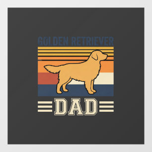 Golden Retriever Dad Retro Dog