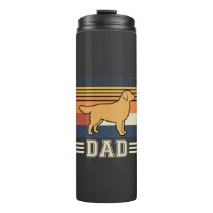 Golden Retriever Dad Retro Dog Thermal Tumbler