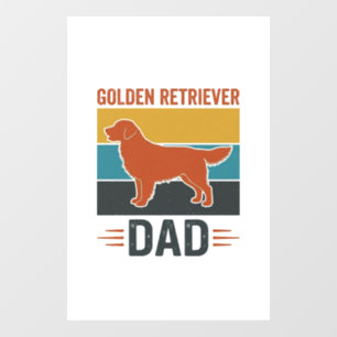 Golden Retriever Dad Vintage Dog Lover Vector Desi