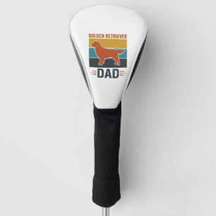 Golden Retriever Dad Vintage Dog Lover Vector Desi Golf Head Cover