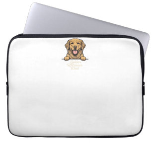 Golden Retriever Dad Vintage Engraving Laptop Sleeve