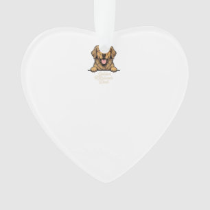 Golden Retriever Dad Vintage Engraving Ornament