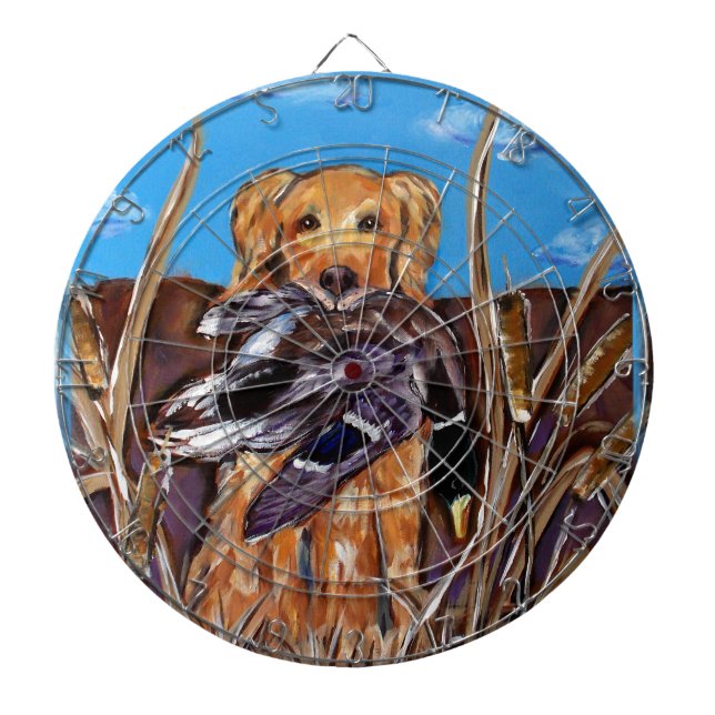GOLDEN RETRIEVER DARTBOARD (Front)