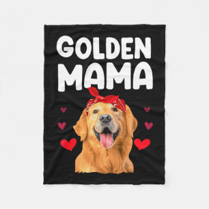 Golden Retriever Design For Mum Women Golden Retri Fleece Blanket