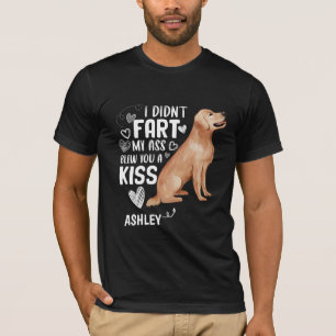 Golden retriever Didnt Fart Kiss Dog T-Shirt