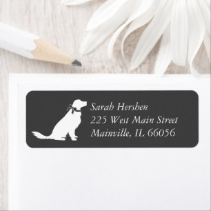 Golden Retriever Dog Baby Shower Gender Neutral Return Address Label