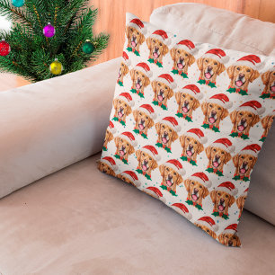 Golden Retriever Dog Breed Christmas Cushion