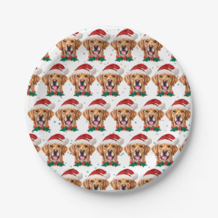 Golden Retriever Dog Breed Christmas Paper Plate