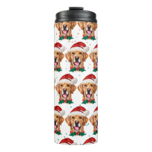 Golden Retriever Dog Breed Christmas Thermal Tumbler