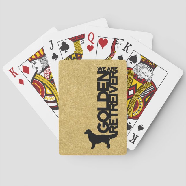 Golden Retriever Dog Breed Playing Cards Theme (Back)
