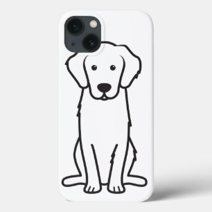Golden Retriever Dog Cartoon iPhone 13 Case