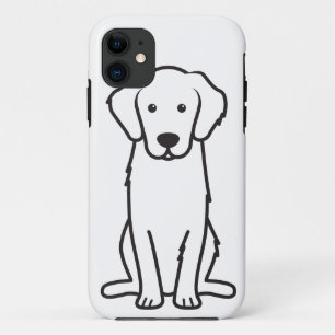 Golden Retriever Dog Cartoon iPhone 11 Case