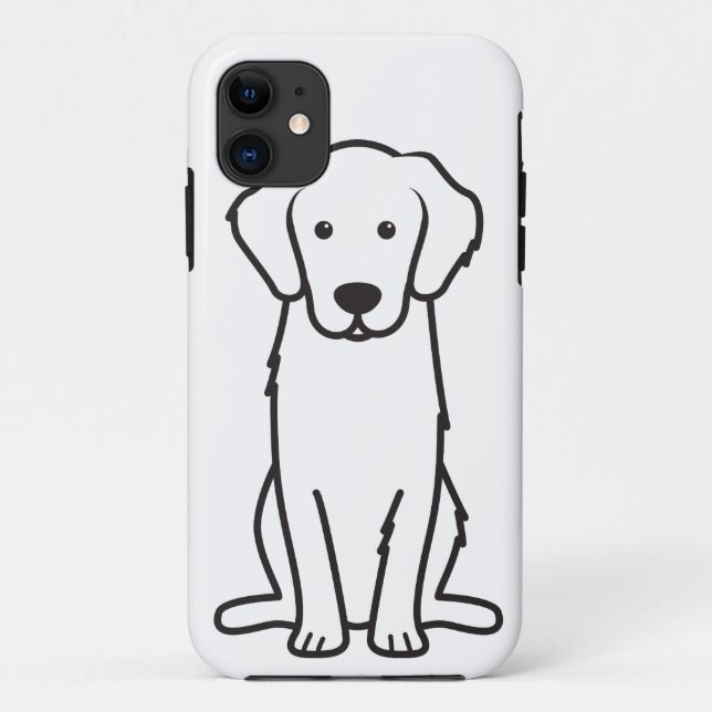 Golden Retriever Dog Cartoon Case-Mate iPhone Case (Back)