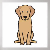 Golden Retriever Dog Cartoon
