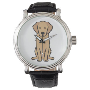 Golden Retriever Dog Cartoon Watch