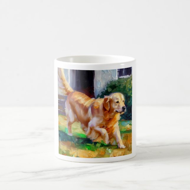 Golden Retriever Dog Coffee Mug (Center)